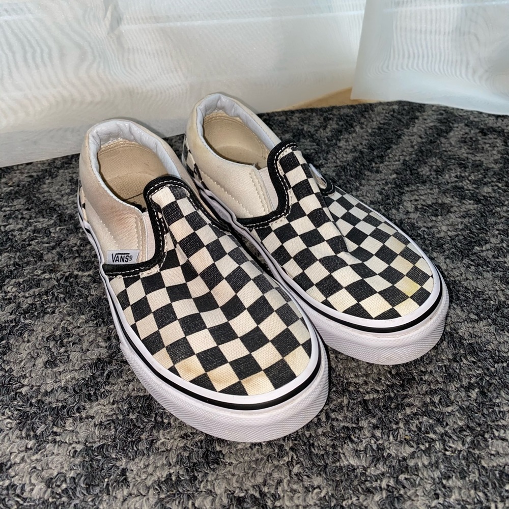 Checkered Vans size 13 Kids